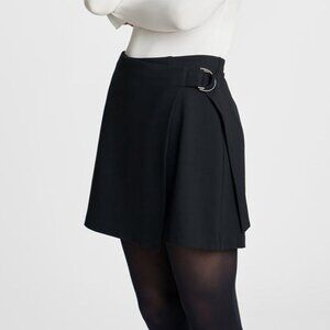SPANXsmooth Ponte Wrap Mini Skort Charcoal Heather / S